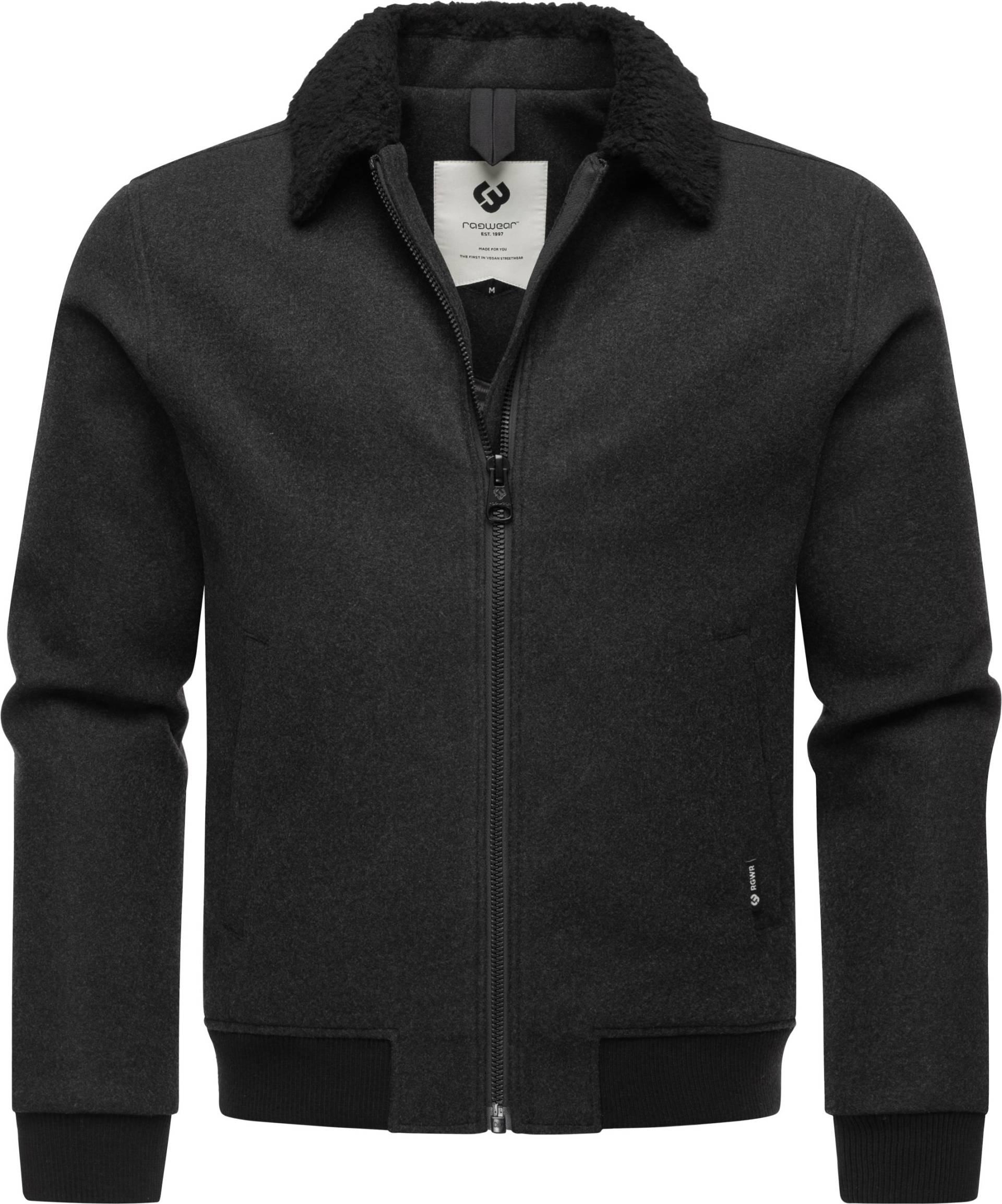 Ragwear Outdoorjacke "Sivval Felt", ohne Kapuze, lässige Herren Jacke in Woll-Optik mit kuscheligem Kragen von Ragwear