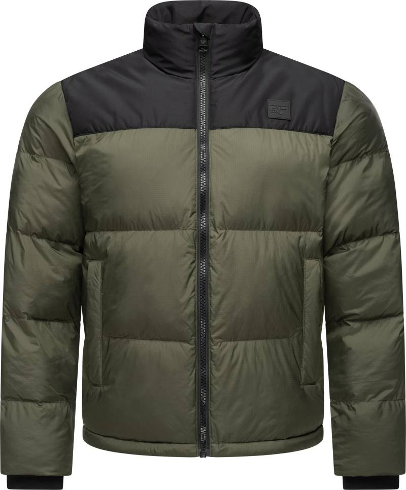 Ragwear Outdoorjacke "Stafen" ohne Kapuze Wasserdichte Herren Winterjacke im Retro-Look von Ragwear