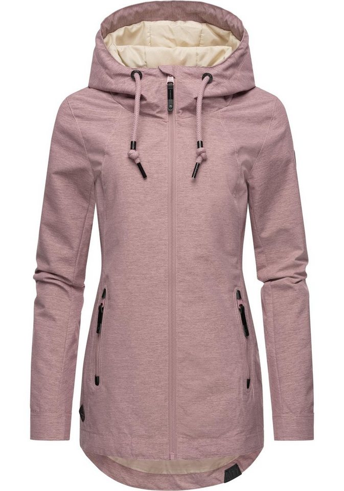 Ragwear Outdoorjacke Zuzka stylische Übergangsjacke mit großer Kapuze von Ragwear