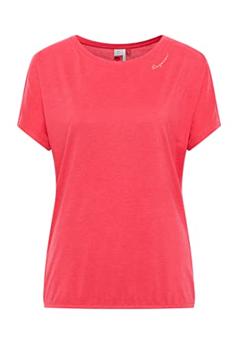 Ragwear PECORI Damen Frauen T-Shirt Rundhals,Shirt,Oberteil,Kurzarm,Rundausschnitt,Rot,M von Ragwear