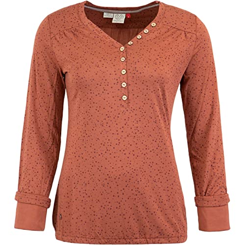 Ragwear Pinch Print Longsleeve Damen (Brown, L) von Ragwear