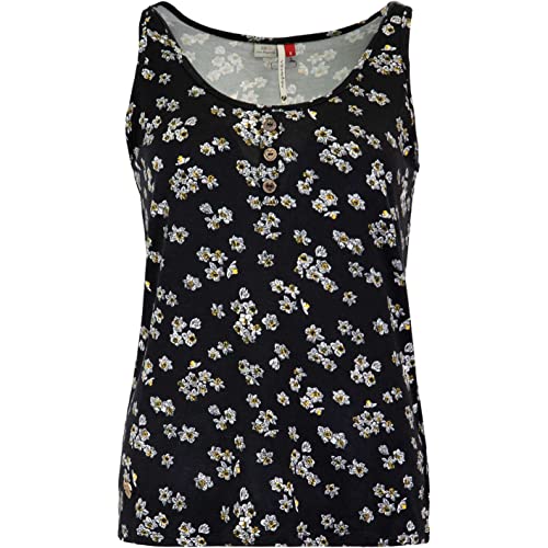 Ragwear Pinna Print Tank Top Damen (Black, XS) von Ragwear