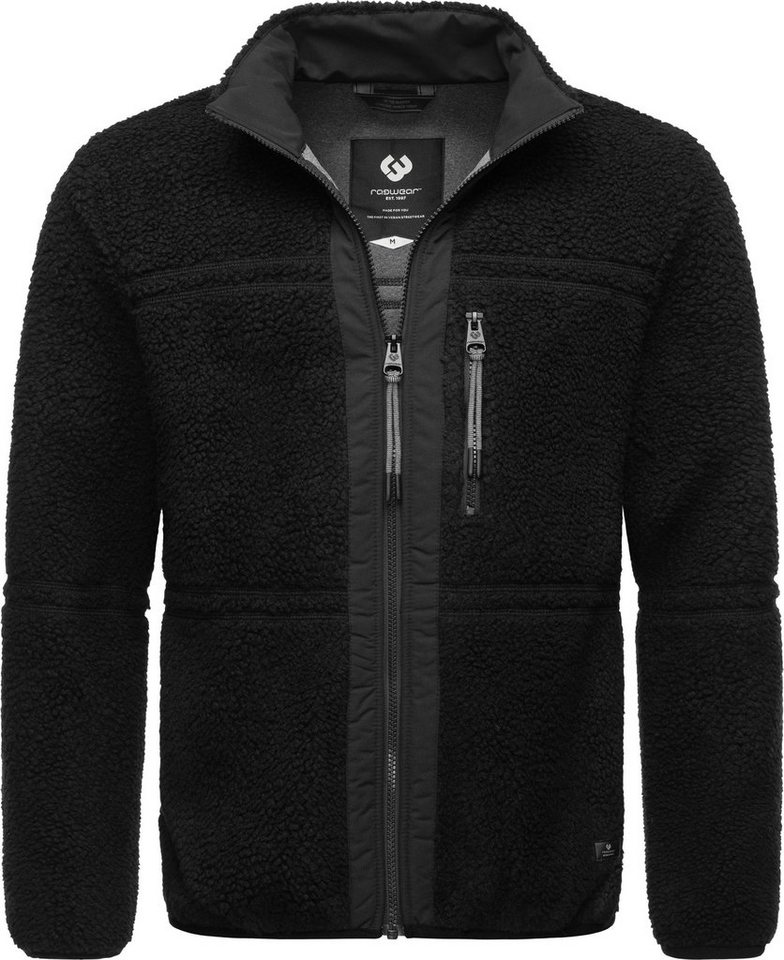 Ragwear Plüschjacke Noory Herren Basic Teddy-Fleece Jacke von Ragwear