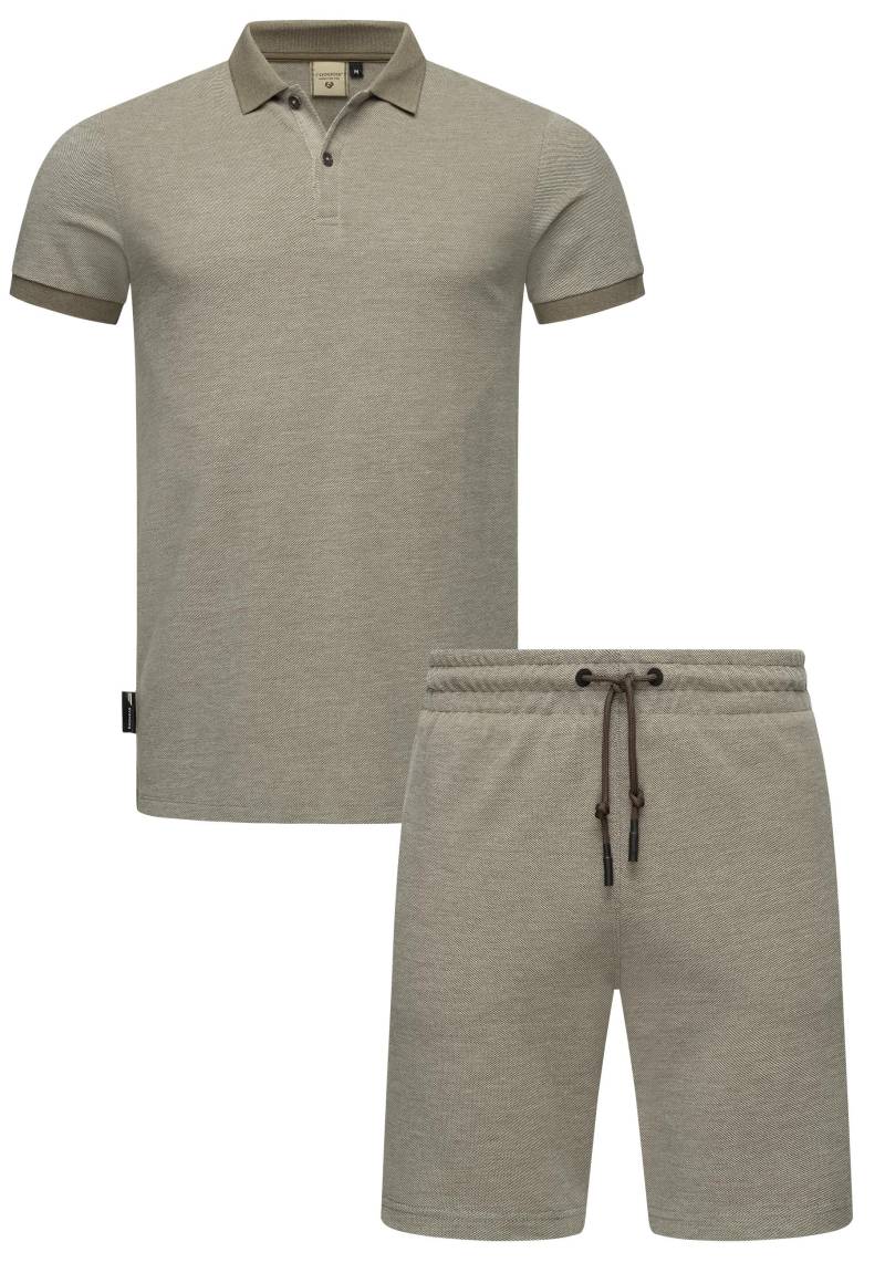 Ragwear Poloshirt "Set Porpi" 2 Stk. tlg. Modisches Herren Set aus Hemd und kurzer Hose von Ragwear