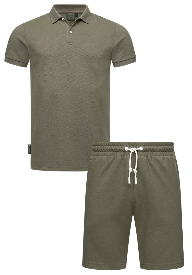 Ragwear Poloshirt "Set Porpi" 2 Stk. tlg. Modisches Herren Set aus Hemd und kurzer Hose von Ragwear
