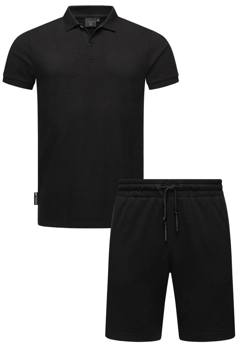 Ragwear Poloshirt "Set Porpi", (2 tlg.), Modisches Herren Set aus Hemd und kurzer Hose von Ragwear