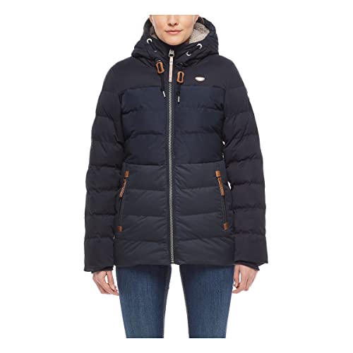 Ragwear Damen Winterjacke QUANTIC nachtblau/dunkelblau/navy/karamell M von Ragwear