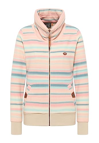 Ragwear Rylie Fleece Zip Damen Fleecejacke Jacke Cardigan Sweatjacke (DE/NL/SE/PL, Alphanumerisch, S, Regular, Regular, Beige) von Ragwear