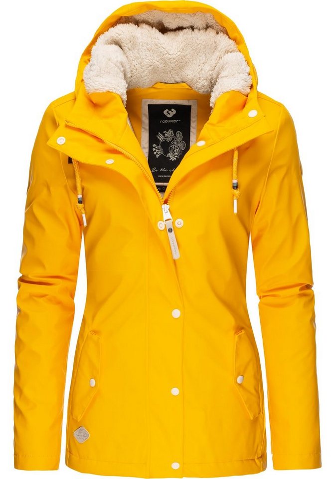 Ragwear Regenjacke Marge II Intl. Warm gefütterter Damen Winter Regenmantel von Ragwear
