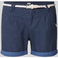 Ragwear Regular Fit Jeansshorts mit Gürtel Modell 'Heeven' in Marine, Größe 26 von Ragwear