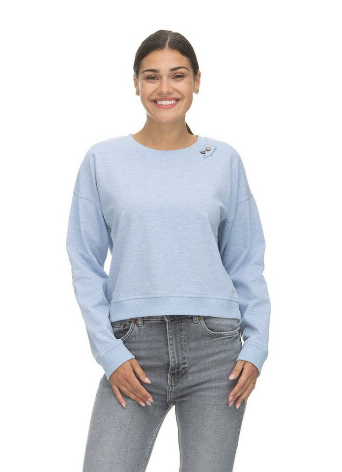 Ragwear Rundhalspullover Damen Blesed Light Blue Gr. 36 von Ragwear