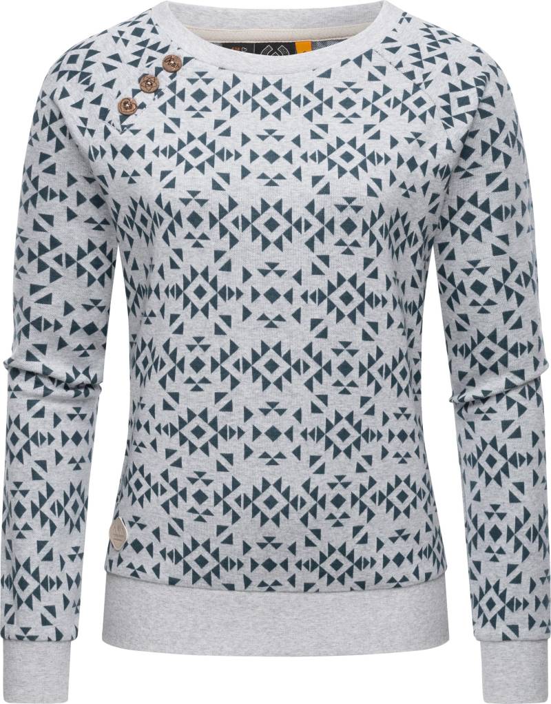 Ragwear Rundhalspullover "Darria Aztec" Leichter Damen Pullover mit coolem Print-Muster von Ragwear