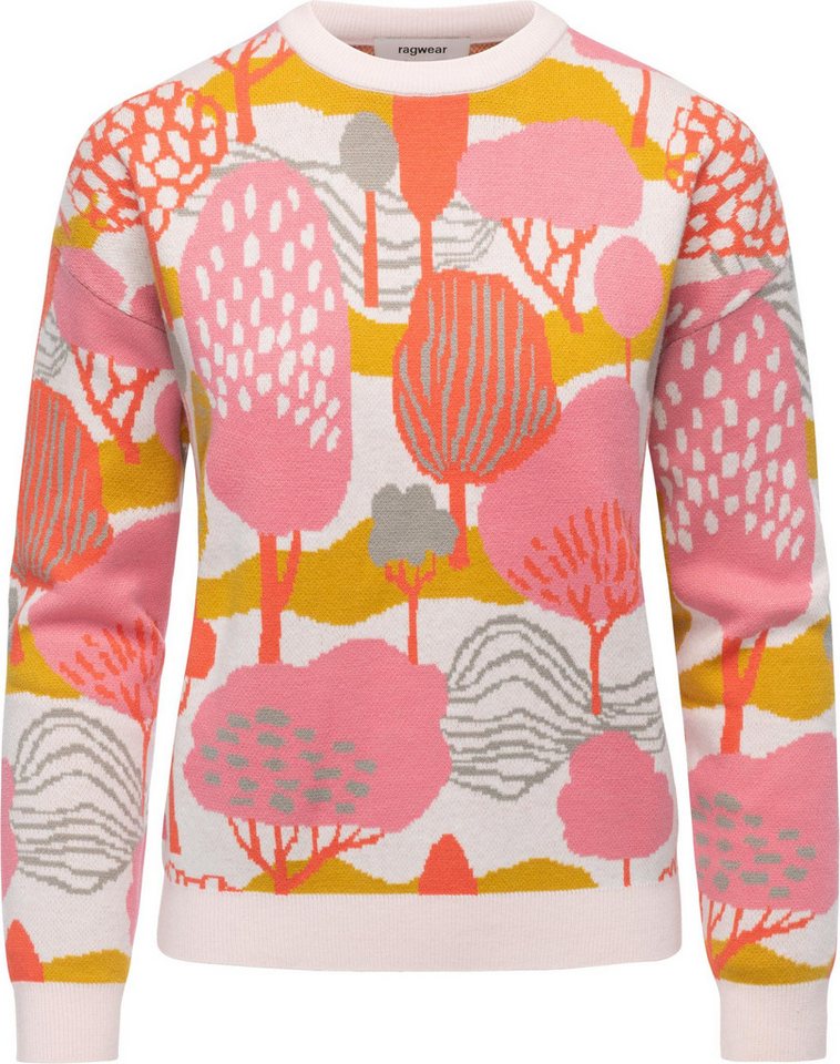 Ragwear Rundhalspullover Treenara Pullover in modischem Print von Ragwear