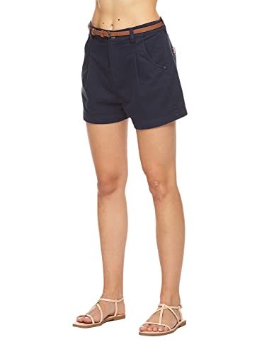 Ragwear SORENN Damen Frauen Kurze Hose,Shorts,Sommerhose,kurz,Stretch,Regular Fit,Navy (2028),26 von Ragwear