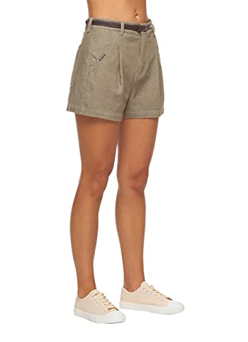 Ragwear SORENN Damen Frauen Kurze Hose,Shorts,Sommerhose,kurz,Stretch,Regular Fit,Olive (5031),27 von Ragwear