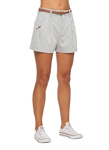 Ragwear SORENN Damen Frauen Kurze Hose,Shorts,Sommerhose,kurz,Stretch,Regular Fit,White (7000),28 von Ragwear