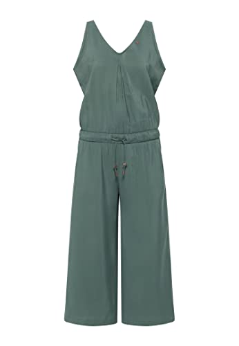 Ragwear SUKY Damen Frauen Jumpsuit kurz,Overall,kurz,kurzarm,modisch,Rückenausschnitt,Grün,XL von Ragwear