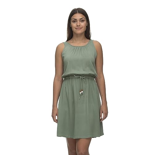 Ragwear Damen Kurzarmkleid Sanai Dusty Green L von Ragwear