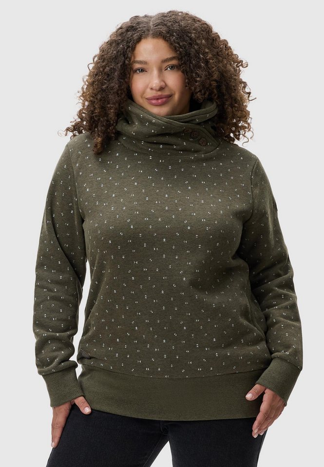 Ragwear Schalkragenpullover Angell Plus Damen Sweater mit Kaminkragen von Ragwear