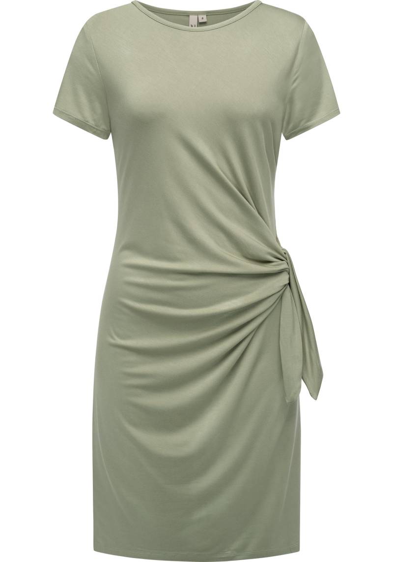 Ragwear Shirtkleid "Knotta" Ohne Tasche Kurzarm Sommerkleid mit seitlichem Bindeband von Ragwear