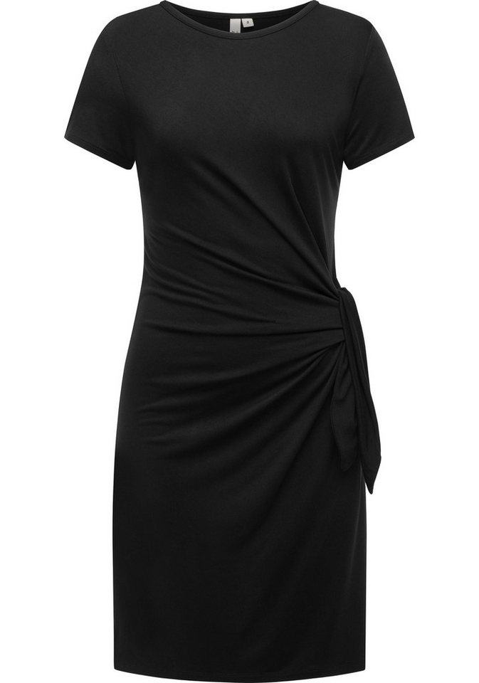 Ragwear Shirtkleid Knotta Kurzarm Sommerkleid mit seitlichem Bindeband von Ragwear