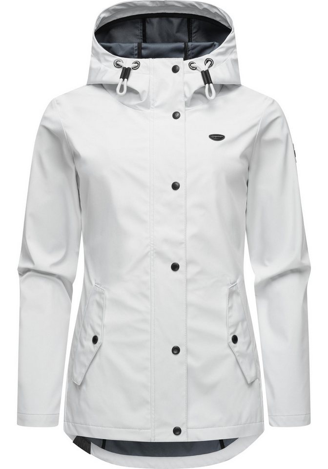 Ragwear Softshelljacke Margge Shell wasserdichte Damen Übergangsjacke mit großer Kapuze von Ragwear