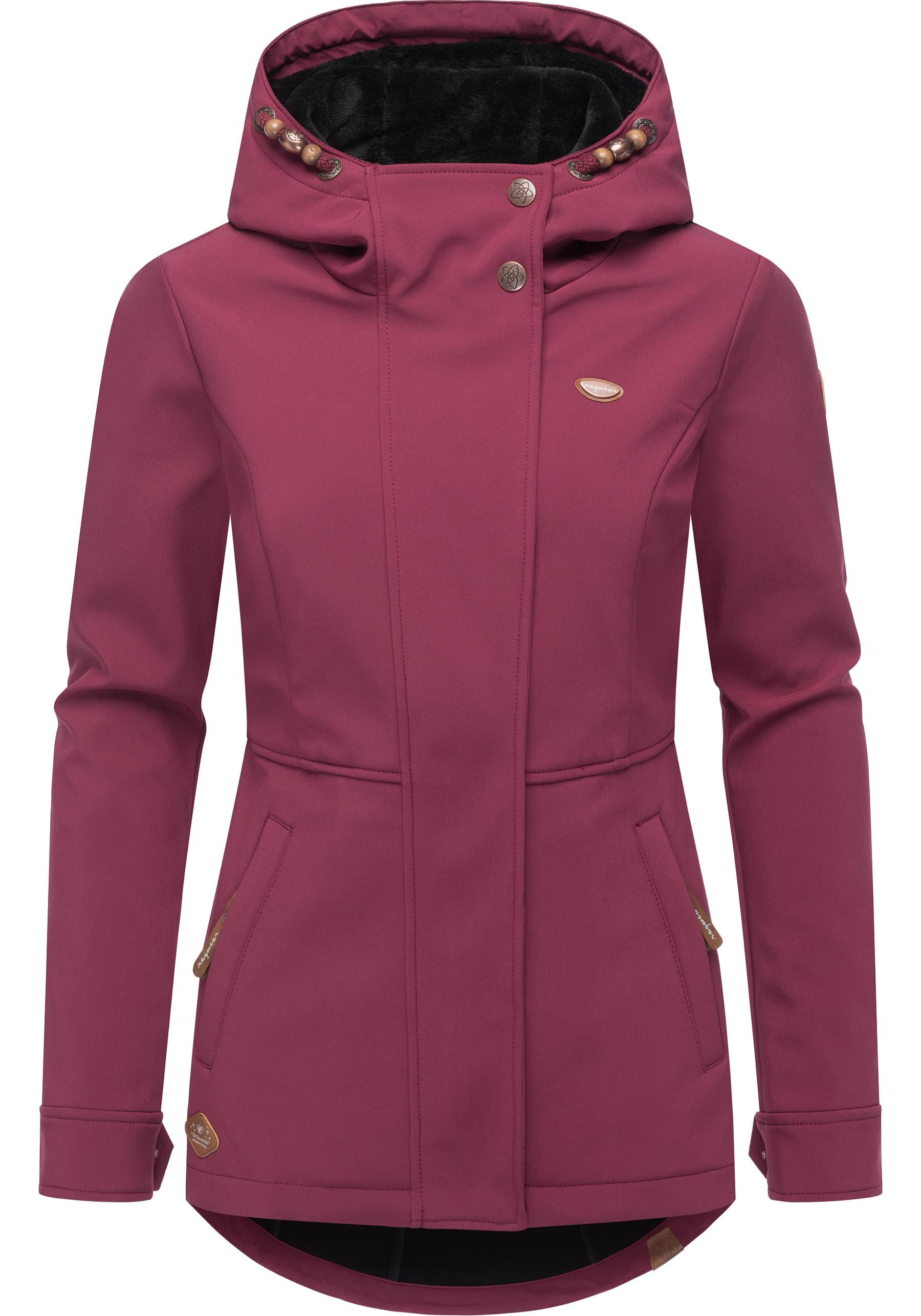 Ragwear Softshelljacke "Yba" mit Kapuze sportliche Damen Outdoorjacke mit Kapuze von Ragwear