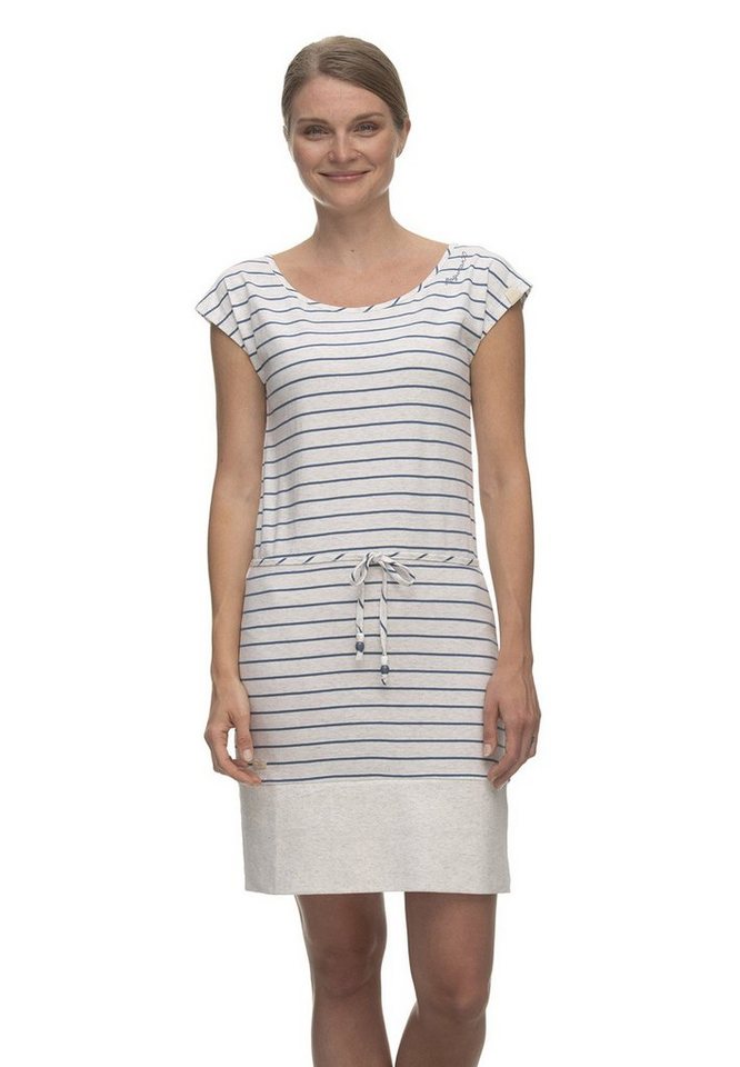 Ragwear Sommerkleid Ragwear Kleid Damen SOCHO STRIPES 2311-20013 White Weiß 7000 von Ragwear