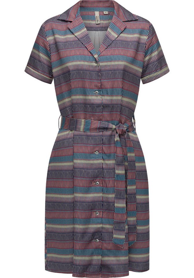 Ragwear Sommerkleid Sawira Gemustertes Midikleid mit Knopfleiste Ragwear Sommerkleid Sawira Gemustertes Midikleid mit Knopfleiste von Ragwear