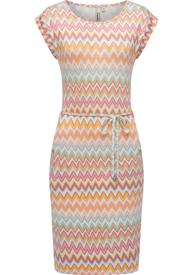 Ragwear Sommerkleid Taggien Print Leichtes, bequemes Midikleid mit Muster von Ragwear