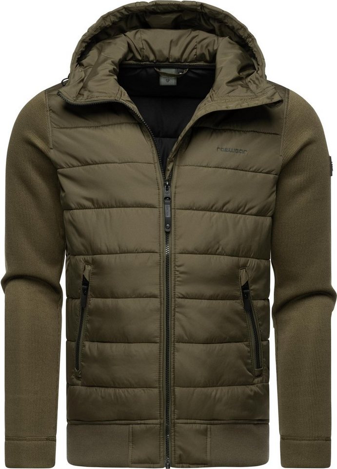Ragwear Steppjacke Hallmar Hood Coole Herren Übergangsjacke mit weichen Ärmeln und Kapuze von Ragwear
