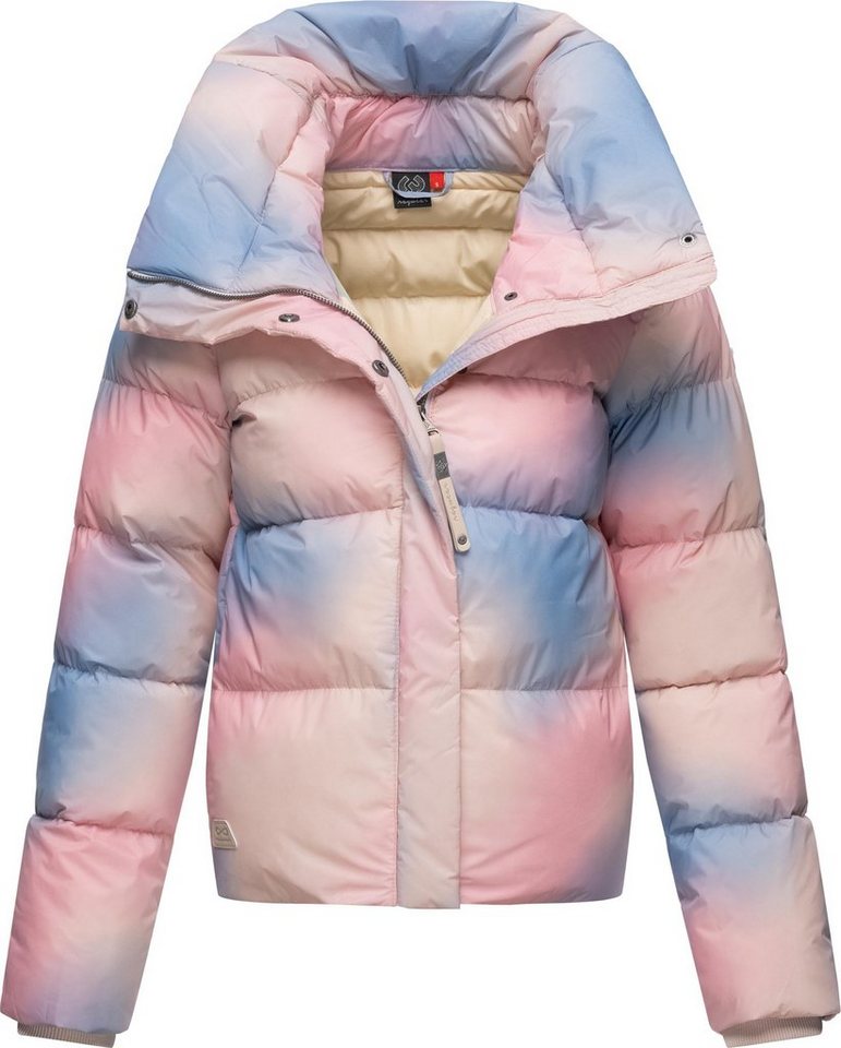 Ragwear Steppjacke Lunis Ombre stylische, cropped Winter Kurzjacke von Ragwear