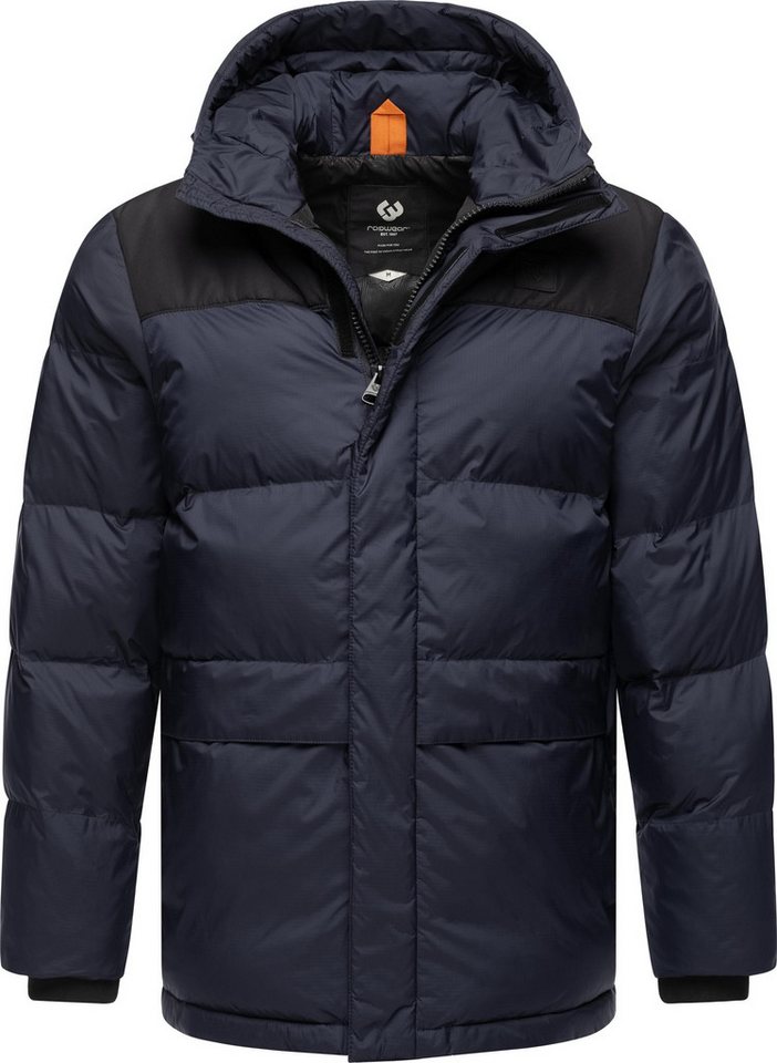Ragwear Steppjacke Mikkesh Sportliche Herren Winterjacke mit Kapuze von Ragwear