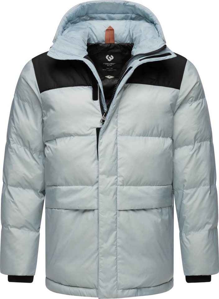 Ragwear Steppjacke Mikkesh Sportliche Herren Winterjacke mit Kapuze von Ragwear