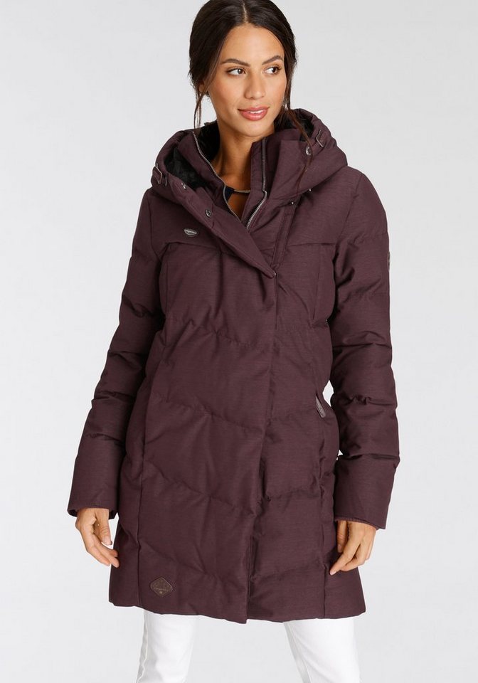 Ragwear Steppjacke PAVLINNA O stylischer, gesteppter Winterparka mit Kapuze von Ragwear