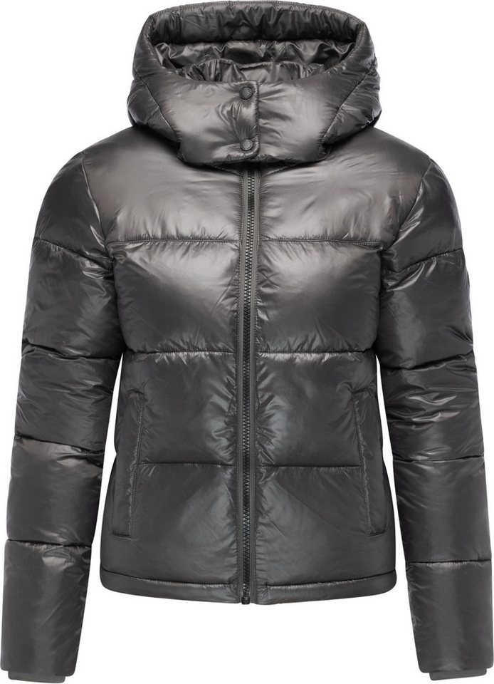 Ragwear Steppjacke Roobie II Matt glänzende Damen Winterjacke mit Kapuze von Ragwear