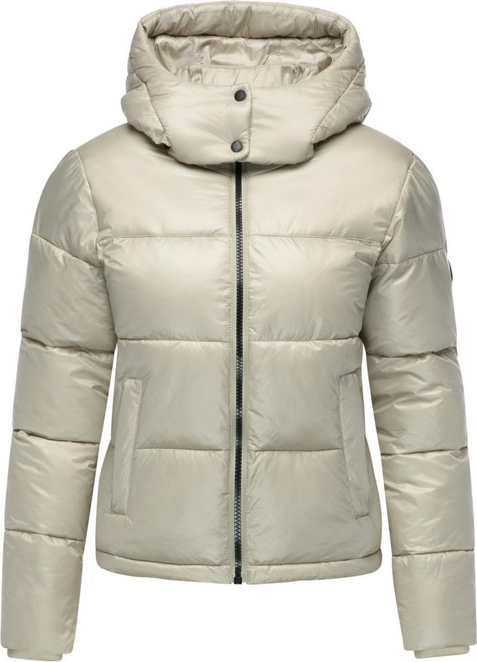 Ragwear Steppjacke Roobie II Matt glänzende Damen Winterjacke mit Kapuze von Ragwear