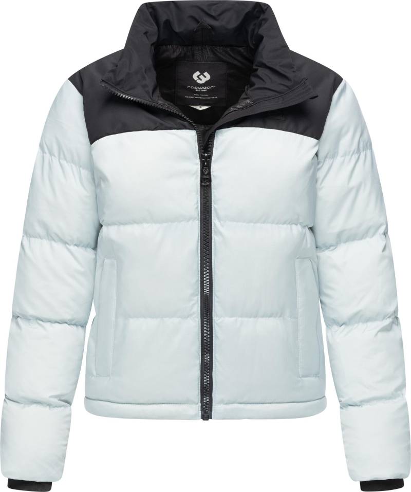 Ragwear Steppjacke "Serah" ohne Kapuze stylische Damen Winterjacke im Colourblocking-Design von Ragwear