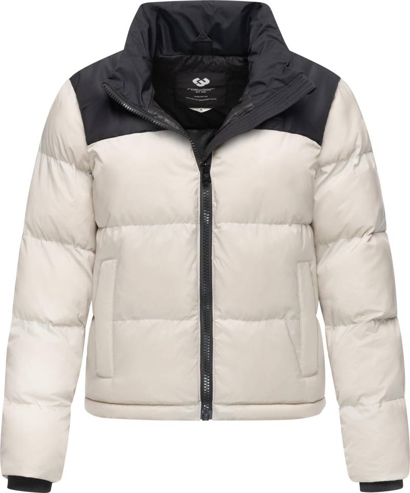 Ragwear Steppjacke "Serah" ohne Kapuze stylische Damen Winterjacke im Colourblocking-Design von Ragwear