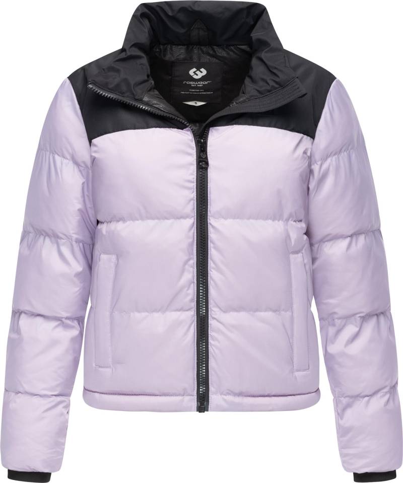 Ragwear Steppjacke "Serah" ohne Kapuze stylische Damen Winterjacke im Colourblocking-Design von Ragwear