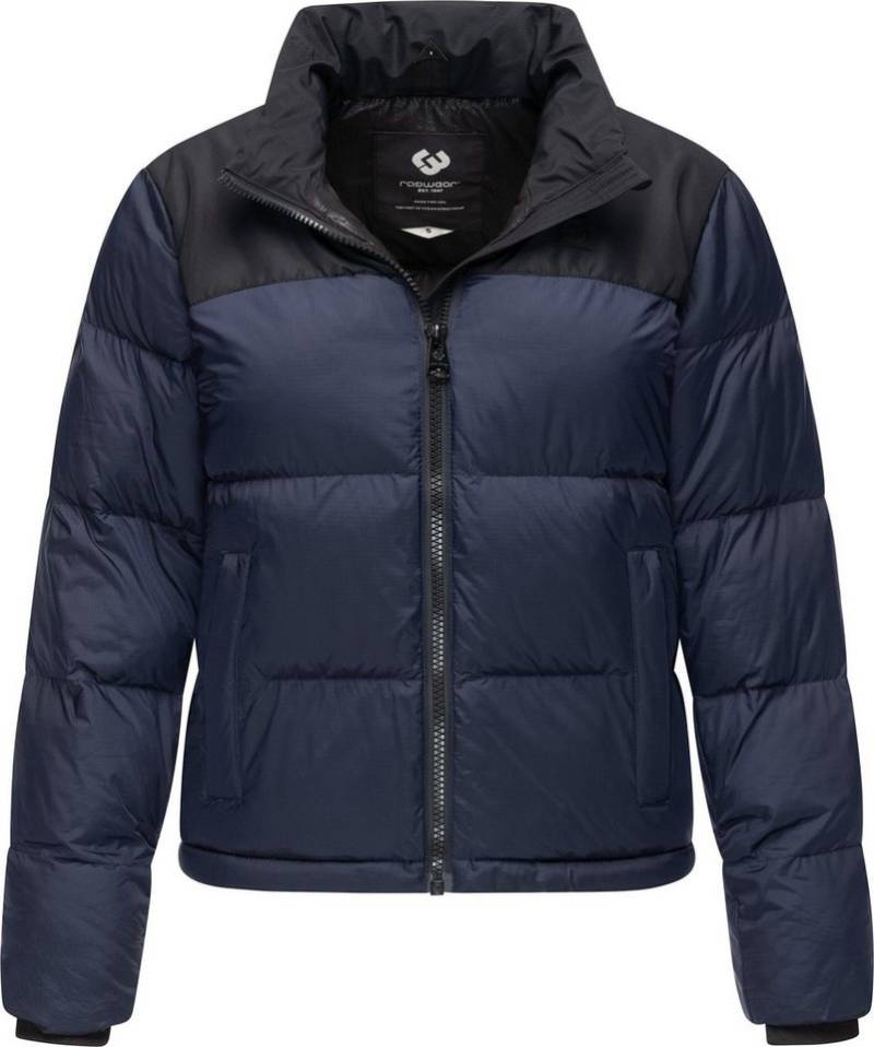 Ragwear Steppjacke Serah stylische Damen Winterjacke im Colourblocking-Design von Ragwear