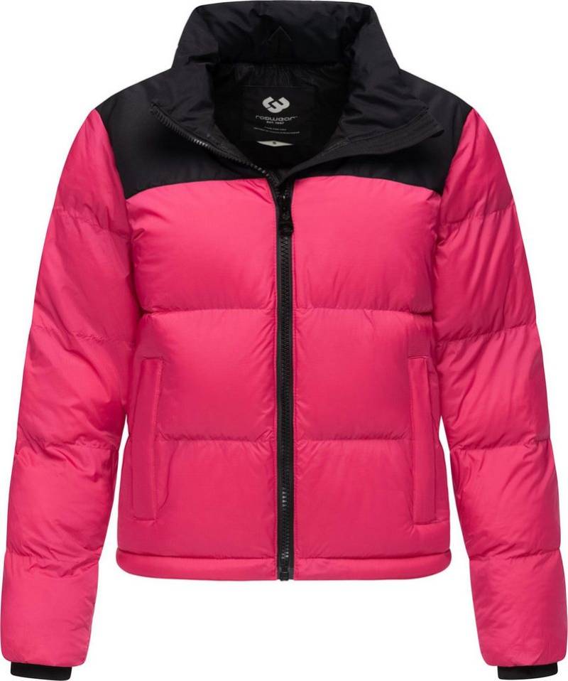 Ragwear Steppjacke Serah stylische Damen Winterjacke im Colourblocking-Design von Ragwear