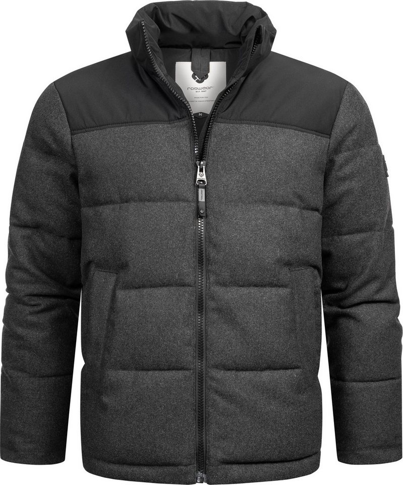 Ragwear Steppjacke Waldess Gesteppte Herren Outdoorjacke in Woll-Optik von Ragwear