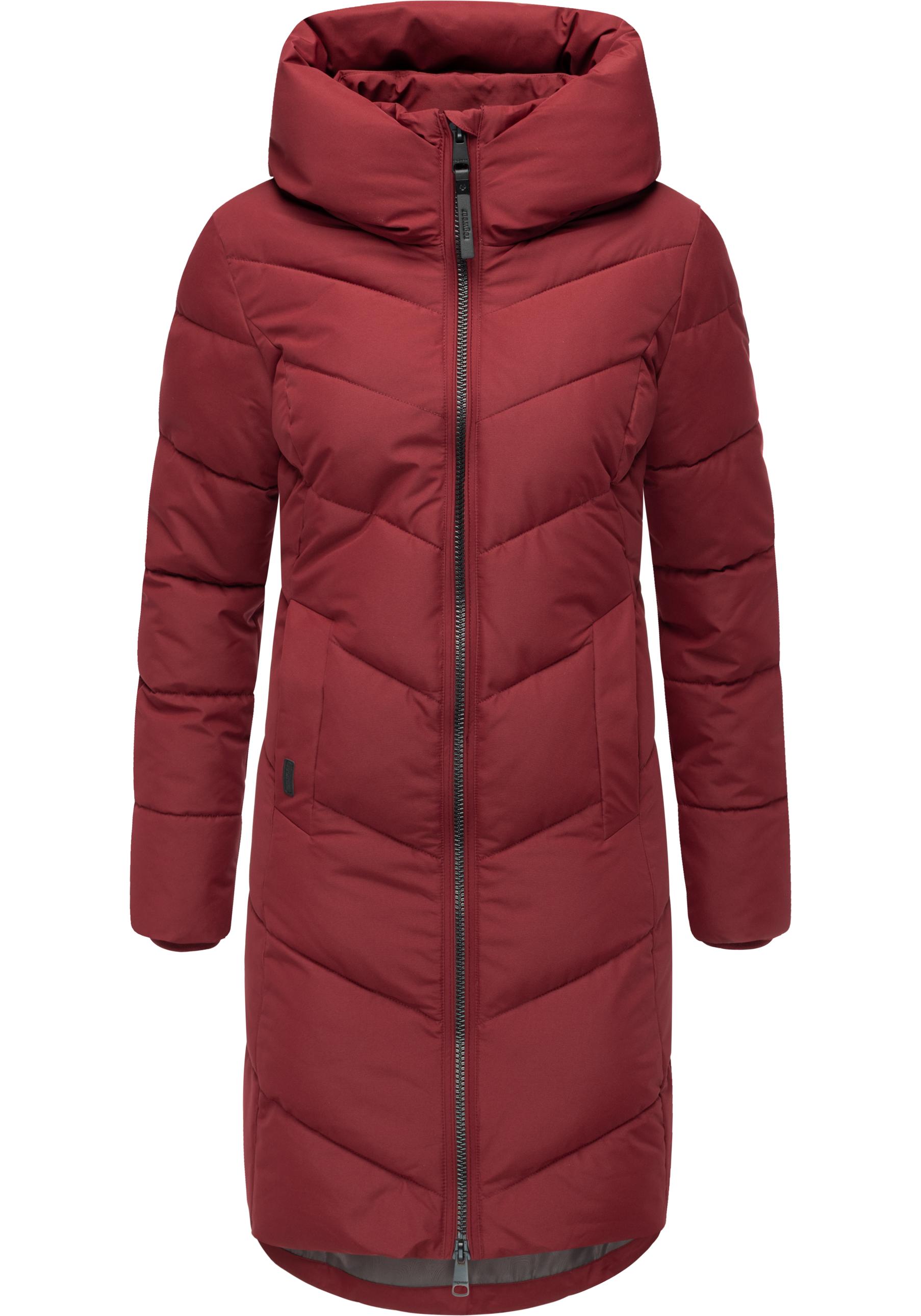 Ragwear Steppmantel "Natalin YOUMODO" Warmer Damen Wintermantel mit V-Steppung und Kapuze von Ragwear
