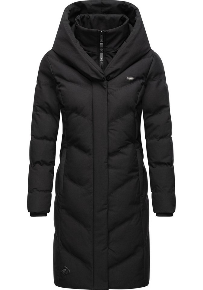 Ragwear Steppmantel Natalka Melange wasserdichter Damen Wintermantel mit gefütterter Kapuze von Ragwear