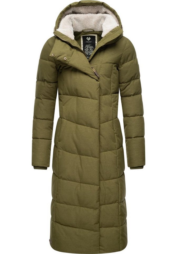 Ragwear Steppmantel Pavla Extralong zeitloser, wasserdichter Damen Wintermantel von Ragwear