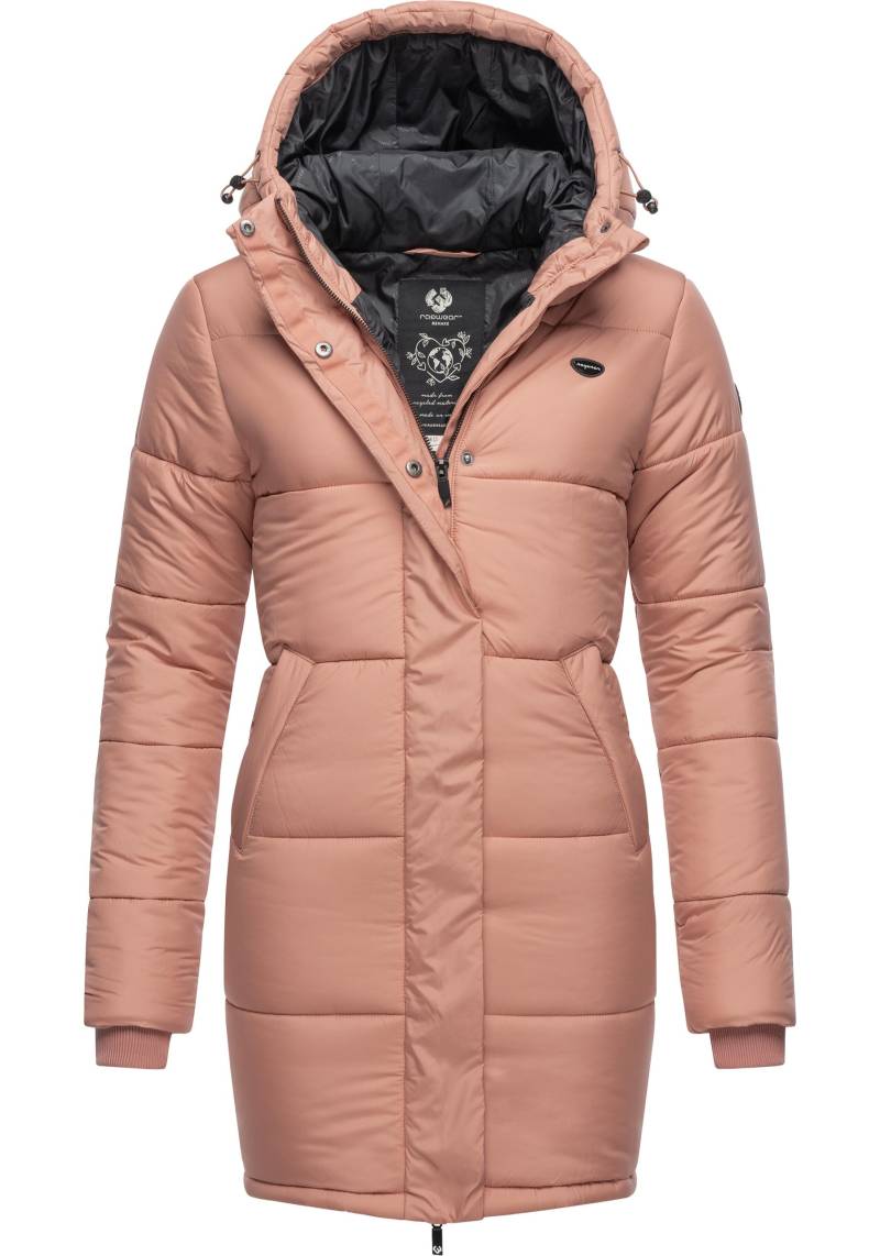 Ragwear Steppmantel "Relive Long Remake" lange Damen Steppjacke mit Kapuze von Ragwear