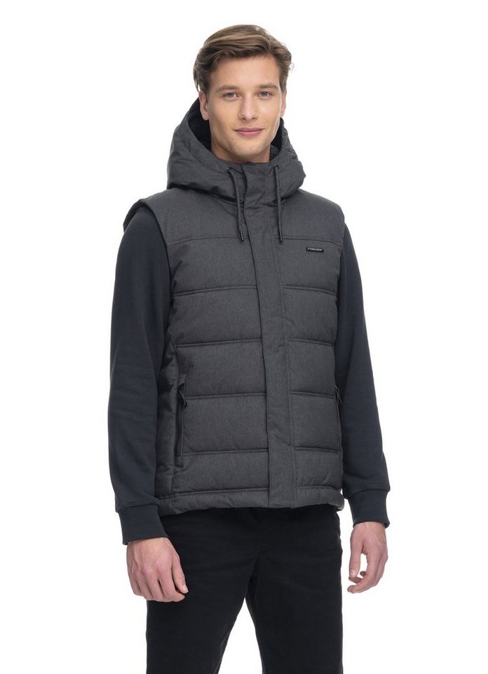 Ragwear Steppweste Herren Seto, warme Winter Weste von Ragwear