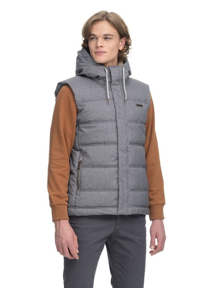 Ragwear Steppweste Herren Seto, warme Winter Weste von Ragwear