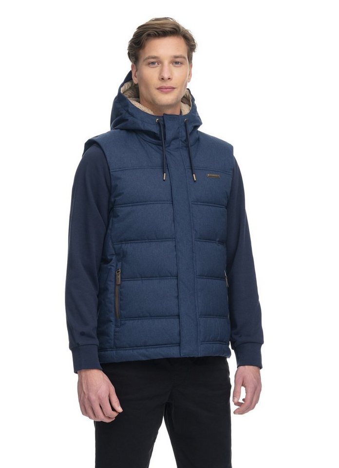 Ragwear Steppweste Herren Seto, warme Winter Weste von Ragwear